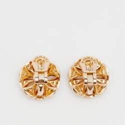 Bvlgari Divas' Dream Diamonds Paved 18k Rose Gold Earrings