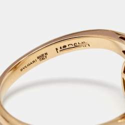 مملوكة مسبقًا خاتم بلغاري ديفاز دريم صدف وألماس وذهب وردي عيار 18 مقاس 54