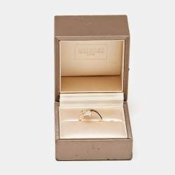 Pre Owned Bvlgari Divas' Dream  Mother of Pearl Diamond 18k Rose Gold Ring Size 53