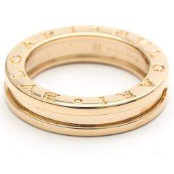 Pre Owned Bvlgari B.Zero1 18K Rose Gold Ring EU 51