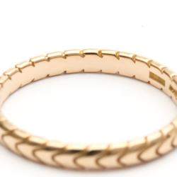 Pre Owned Bvlgari Serpenti Spiga 18K Rose Gold Ring EU 57