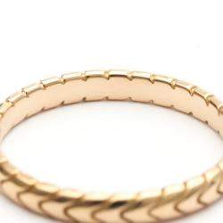 Pre Owned Bvlgari Serpenti Spiga 18K Rose Gold Ring EU 57
