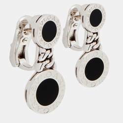 Bvlgari Bvlgari Onyx 18k White Gold Earrings
