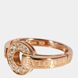 Pre Owned Bvlgari Diamond Ring in 18k Rose Gold 0.28 CTW