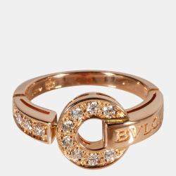 Pre Owned Bvlgari Diamond Ring in 18k Rose Gold 0.28 CTW
