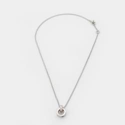 Bvlgari Roman Sorbets Amethyst Pink Tourmaline 18K White Gold Pendant Necklace