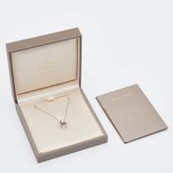 Bvlgari Roman Sorbets Amethyst Pink Tourmaline 18K White Gold Pendant Necklace