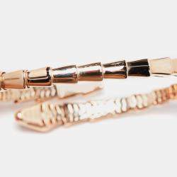 Bvlgari Serpenti Viper Diamond 18k Rose Gold Bracelet S