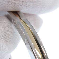 Pre Owned Bvlgari B.Zero1 18K Yellow Gold Stainless Steel Bracelet 19