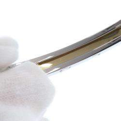 Pre Owned Bvlgari B.Zero1 18K Yellow Gold Stainless Steel Bracelet 19