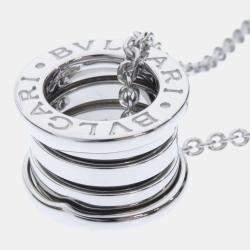Pre Owned Bvlgari B.Zero1 18K White Gold Necklace