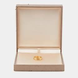 Pre Owned Bvlgari B.Zero1 18k Yellow Gold Band Ring Size 50