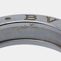 Pre Owned Bvlgari B.Zero1 18k White Gold Band Ring Size 52