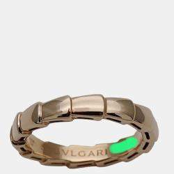 Bvlgari Serpenti Viper 18K Rose Gold Ring EU 51