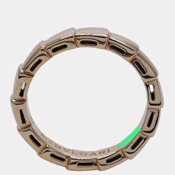 Bvlgari Serpenti Viper 18K Rose Gold Ring EU 51