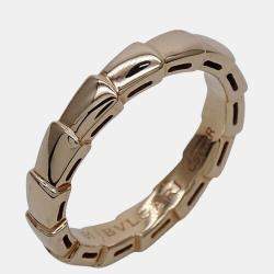 Bvlgari Serpenti Viper 18K Rose Gold Ring EU 51