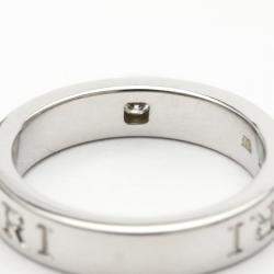 Pre Owned Bvlgari Bvlgari Bvlgari 18K White Gold Diamond Ring EU 52