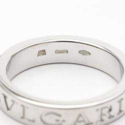 Pre Owned Bvlgari Bvlgari Bvlgari 18K White Gold Diamond Ring EU 52