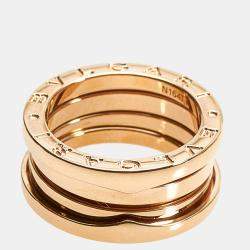 Pre Owned B.Zero1 3-Band Ring in Rose Gold Ring Size EU 50-US 5.25