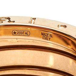 Pre Owned B.Zero1 3-Band Ring in Rose Gold Ring Size EU 50-US 5.25