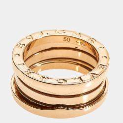 Pre Owned B.Zero1 3-Band Ring in Rose Gold Ring Size EU 50-US 5.25