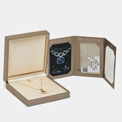 Pre Owned Bvlgari Divas' Dream Carnelian Diamond 18k Rose Gold Pendant Necklace