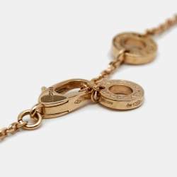 Pre Owned Bvlgari Divas' Dream Carnelian Diamond 18k Rose Gold Pendant Necklace