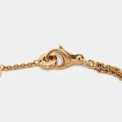 Pre Owned Bvlgari Bvlgari Mother of Pearl Diamond 18k Rose Gold Bracelet M/L