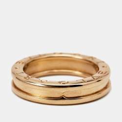 Bvlgari B.Zero1 18k Rose Gold 1 Band Ring Size 51