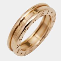 Bvlgari B.Zero1 18k Rose Gold 1 Band Ring Size 51