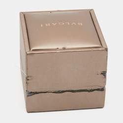 Pre Owned Bvlgari Serpenti Spiga 18K Rose Gold Band Ring Size 57