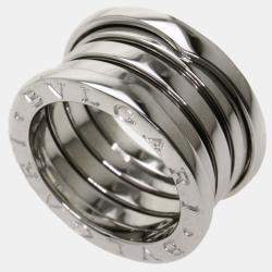 Pre Owned Bvlgari B.Zero1 18K White Gold Ring EU 49