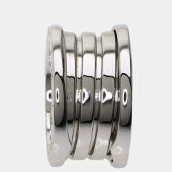 Pre Owned Bvlgari B.Zero1 18K White Gold Ring EU 49