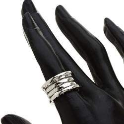 Bvlgari B.Zero1 18K White Gold Ring EU 50