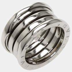Bvlgari B.Zero1 18K White Gold Ring EU 50