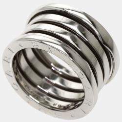 Bvlgari B.Zero1 18K White Gold Ring EU 50