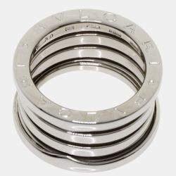 Bvlgari B.Zero1 18K White Gold Ring EU 50