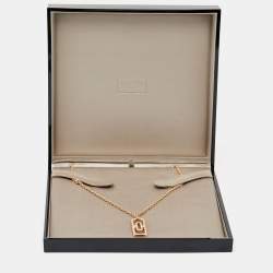 Bvlgari Parentesi Diamond 18k Rose Gold Pendant Necklace