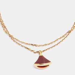 Pre Owned Bvlgari Divas' Dream Carnelian 18k Rose Gold Bracelet SM