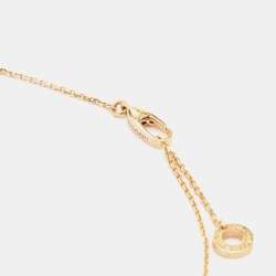 Bvlgari Divas' Dream Carnelian Diamond 18k Rose Gold Pendant Necklace