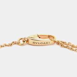 Bvlgari Divas' Dream Carnelian Diamond 18k Rose Gold Pendant Necklace
