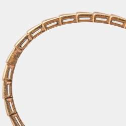 Pre Owned Bvlgari Serpenti Viper 18k Rose Gold Bracelet S