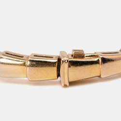 Pre Owned Bvlgari Serpenti Viper 18k Rose Gold Bracelet S
