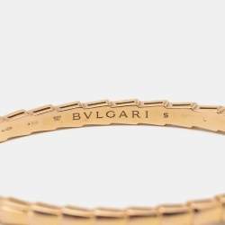 Pre Owned Bvlgari Serpenti Viper 18k Rose Gold Bracelet S