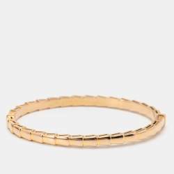 Pre Owned Bvlgari Serpenti Viper 18k Rose Gold Bracelet S