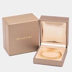 Pre Owned Bvlgari Serpenti Viper 18k Rose Gold Bracelet S