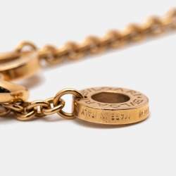 Pre Owned Bvlgari Divas' Dream Onyx Mother of Pearl 18k Rose Gold Bracelet