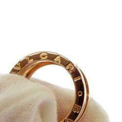 Pre Owned Bvlgari 18K Rose Gold Design Legend Zaha Hadid 3 Bands B.zero1 Ring Size EU 54 - US 6.75