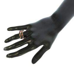 Pre Owned Bvlgari 18K Rose Gold Design Legend Zaha Hadid 3 Bands B.zero1 Ring Size EU 54 - US 6.75