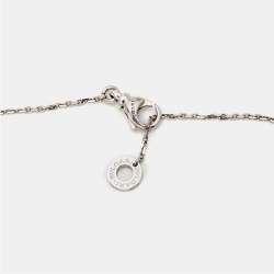 Pre Owned قلادة بلغاري ديفاز دريم ذهب أبيض عيار 18 وألماس